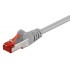 GOOBAY καλώδιο δικτύου 92455, CAT 6 S/FTP, copper, 250MHz, 0.15m, γκρι