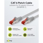 GOOBAY καλώδιο δικτύου 92455, CAT 6 S/FTP, copper, 250MHz, 0.15m, γκρι GOOBAY καλώδιο δικτύου 92455, CAT 6 S/FTP, copper, 250MHz, 0.15m, γκρι