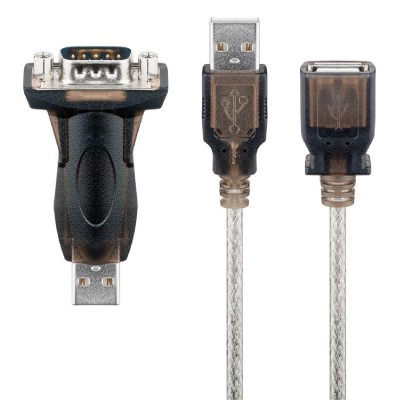 GOOBAY αντάπτορας USB σε RS-232 93128 με καλώδιο USB, 1.5m, διάφανο GOOBAY αντάπτορας USB σε RS-232 93128 με καλώδιο USB, 1.5m, διάφανο