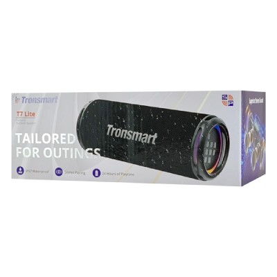 TRONSMART φορητό ηχείο T7 Lite, 24W, Bluetooth, 4000mAh, IPX7, μαύρο TRONSMART φορητό ηχείο T7 Lite, 24W, Bluetooth, 4000mAh, IPX7, μαύρο