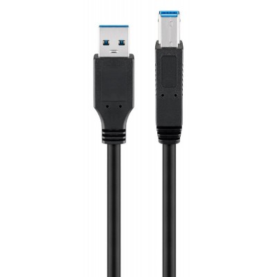 GOOBAY καλώδιο USB 3.0 SuperSpeed σε USB Type B 93654, 3m, μαύρο GOOBAY καλώδιο USB 3.0 SuperSpeed σε USB Type B 93654, 3m, μαύρο