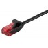 GOOBAY καλώδιο U/UTP CAT6 93713, slim, AWG 30/7, copper, 0.5m, μαύρο