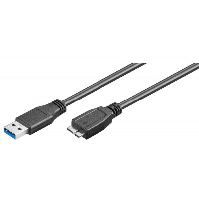 GOOBAY καλώδιο USB 3.0 σε USB 3.0 micro Τype B 95026, 1.8m, μαύρο GOOBAY καλώδιο USB 3.0 σε USB 3.0 micro Τype B 95026, 1.8m, μαύρο