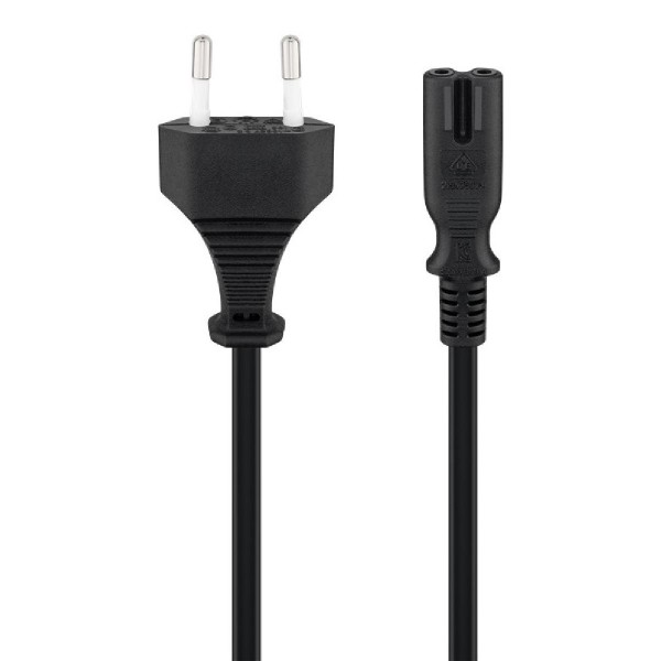GOOBAY καλώδιο τροφοδοσίας Euro 95038, 2x 0.75mm², 3m, μαύρο GOOBAY καλώδιο τροφοδοσίας Euro 95038, 2x 0.75mm², 3m, μαύρο