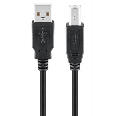 GOOBAY καλώδιο USB σε USB Type B 95129, 0.25m, 480Mbps, μαύρο GOOBAY καλώδιο USB σε USB Type B 95129, 0.25m, 480Mbps, μαύρο