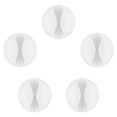 GOOBAY οργανωτές καλωδίων σιλικόνης 95183, 1 θέση, Φ7.8mm, λευκό, 6τμχ GOOBAY οργανωτές καλωδίων σιλικόνης 95183, 1 θέση, Φ7.8mm, λευκό, 6τμχ