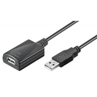 GOOBAY καλώδιο προέκτασης USB 95439, active, 480Mbps, 5m, μαύρο GOOBAY καλώδιο προέκτασης USB 95439, active, 480Mbps, 5m, μαύρο