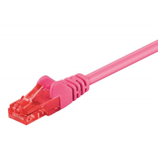 GOOBAY καλώδιο δικτύου 95593, CAT 6 U/UTP, CCA, 1.5m, ροζ GOOBAY καλώδιο δικτύου 95593, CAT 6 U/UTP, CCA, 1.5m, ροζ