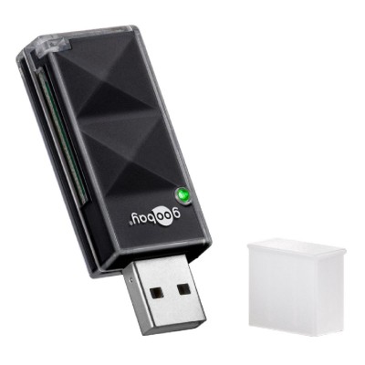 GOOBAY card reader 95682 για SD κάρτα μνήμης, 480 Mbps, μαύρο GOOBAY card reader 95682 για SD κάρτα μνήμης, 480 Mbps, μαύρο