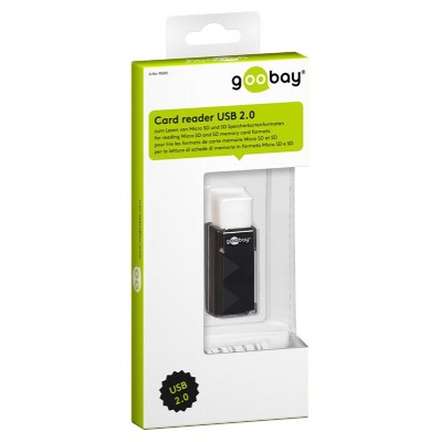 GOOBAY card reader 95682 για SD κάρτα μνήμης, 480 Mbps, μαύρο GOOBAY card reader 95682 για SD κάρτα μνήμης, 480 Mbps, μαύρο