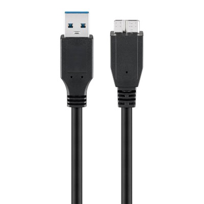 GOOBAY καλώδιο USB 3.0 σε micro Τype B 95734, 5 Gbit/s, 0.5m, μαύρο GOOBAY καλώδιο USB 3.0 σε micro Τype B 95734, 5 Gbit/s, 0.5m, μαύρο