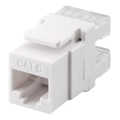 GOOBAY Keystone module RJ45 CAT 6 95740, UTP, 250MHz, λευκό GOOBAY Keystone module RJ45 CAT 6 95740, UTP, 250MHz, λευκό