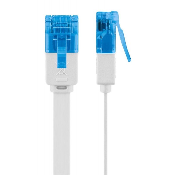 GOOBAY καλώδιο δικτύου 96380, CAT 6A U/UTP, flat, 500MHz, copper, 15m, λευκό GOOBAY καλώδιο δικτύου 96380, CAT 6A U/UTP, flat, 500MHz, copper, 15m, λευκό