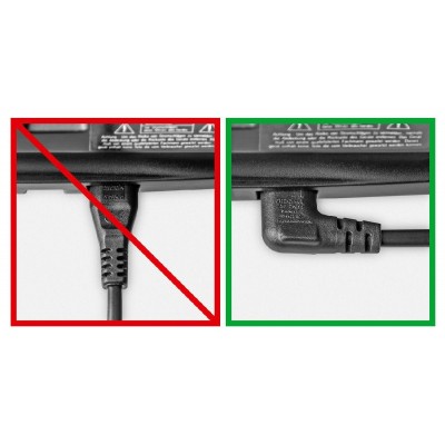 GOOBAY καλώδιο τροφοδοσίας Euro 97346, γωνιακό, 2x0.75 mm², 1m, μαύρο GOOBAY καλώδιο τροφοδοσίας Euro 97346, γωνιακό, 2x0.75 mm², 1m, μαύρο