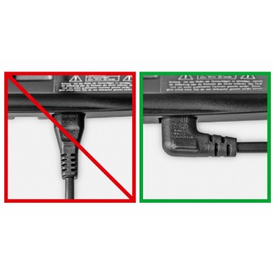 GOOBAY καλώδιο τροφοδοσίας Euro 97350, γωνιακό, 2x0.75 mm², 2m, μαύρο GOOBAY καλώδιο τροφοδοσίας Euro 97350, γωνιακό, 2x0.75 mm², 2m, μαύρο