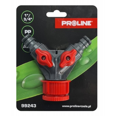 PROLINE διακλαδωτής 2 ταχυσυνδέσμων 99243 με διακόπτη, 1" & 3/4" PROLINE διακλαδωτής 2 ταχυσυνδέσμων 99243 με διακόπτη, 1" & 3/4"
