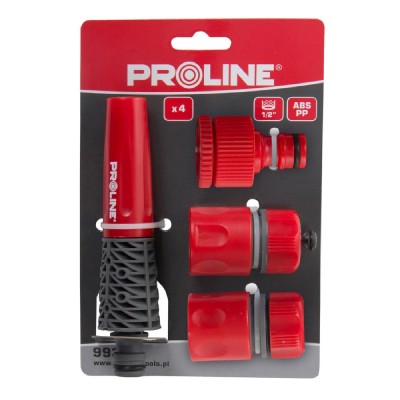 PROLINE σετ εκτοξευτής νερού 99331, με ρακόρ, 2 ταχυσυνδέσμους, 4 τμχ PROLINE σετ εκτοξευτής νερού 99331, με ρακόρ, 2 ταχυσυνδέσμους, 4 τμχ