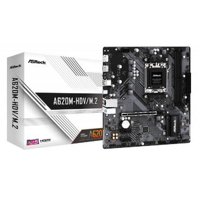 ASROCK μητρική A620M-HDV/M.2, 2x DDR5, AM5, USB 3.2, mATX ASROCK μητρική A620M-HDV/M.2, 2x DDR5, AM5, USB 3.2, mATX