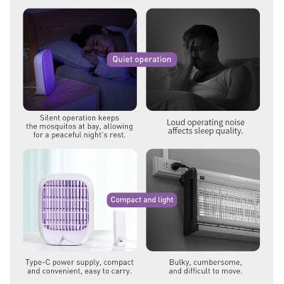 BASEUS συσκευή εξόντωσης εντόμων ACMWD-BJ02, UV Light, USB, λευκή BASEUS συσκευή εξόντωσης εντόμων ACMWD-BJ02, UV Light, USB, λευκή