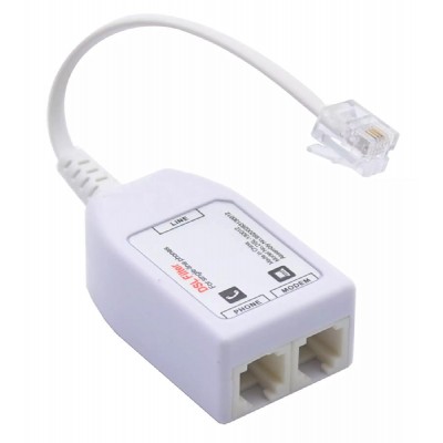 POWERTECH VDSL Splitter με φίλτρο ADSL-06, RJ11, λευκό POWERTECH VDSL Splitter με φίλτρο ADSL-06, RJ11, λευκό
