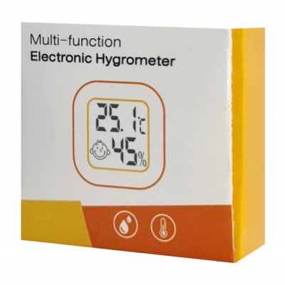 Μίνι ψηφιακό θερμόμετρο & υγρασιόμετρο AG355B, μαύρο Μίνι ψηφιακό θερμόμετρο & υγρασιόμετρο AG355B, μαύρο