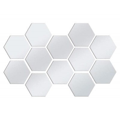 Σετ αυτοκόλλητοι ακριλικοί καθρέπτες AG543D εξάγωνοι, 15.5x17.5cm, 12τμχ Σετ αυτοκόλλητοι ακριλικοί καθρέπτες AG543D εξάγωνοι, 15.5x17.5cm, 12τμχ