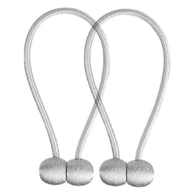 Μαγνητική δέστρα AG701 για κουρτίνες, 47cm, γκρι, 2τμχ Μαγνητική δέστρα AG701 για κουρτίνες, 47cm, γκρι, 2τμχ