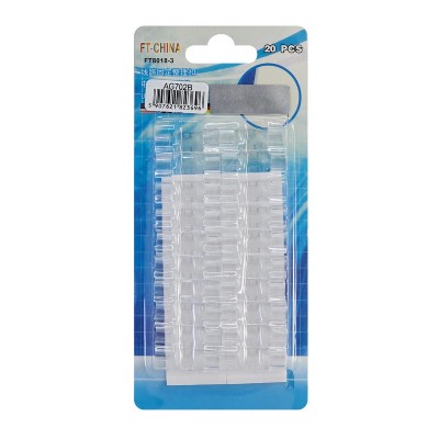 Οργανωτές καλωδίων AG702B με αυτοκόλλητο, 3x1.1x0.7cm, διάφανοι, 20τμχ Οργανωτές καλωδίων AG702B με αυτοκόλλητο, 3x1.1x0.7cm, διάφανοι, 20τμχ