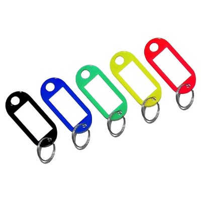 Μπρελόκ κλειδιών με ετικέτα AG739, διάφορα χρώματα, 100τμχ Μπρελόκ κλειδιών με ετικέτα AG739, διάφορα χρώματα, 100τμχ