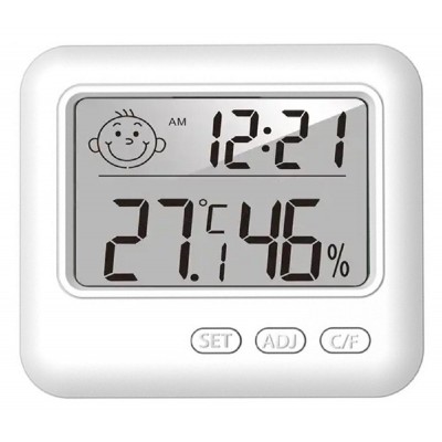 Ψηφιακό θερμόμετρο & υγρασιόμετρο AG780, λευκό Ψηφιακό θερμόμετρο & υγρασιόμετρο AG780, λευκό