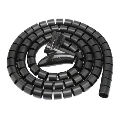 Δεματικό καλωδίων AG873, πλαστικό, Φ 20mm, 2m, μαύρο Δεματικό καλωδίων AG873, πλαστικό, Φ 20mm, 2m, μαύρο