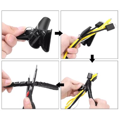 Δεματικό καλωδίων AG873B, πλαστικό, Φ 20mm, 2m, γκρι Δεματικό καλωδίων AG873B, πλαστικό, Φ 20mm, 2m, γκρι