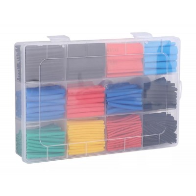 Σετ θερμοσυστελλόμενων μονωτικών AG938A, 2:1, πολύχρωμα, 800τμχ Σετ θερμοσυστελλόμενων μονωτικών AG938A, 2:1, πολύχρωμα, 800τμχ