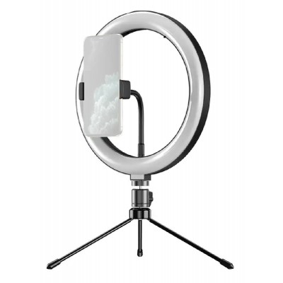 APEXEL φωτιστικό δαχτυλίδι LED APL-FL10JJ13Y με μίνι τρίποδα, Φ26cm APEXEL φωτιστικό δαχτυλίδι LED APL-FL10JJ13Y με μίνι τρίποδα, Φ26cm