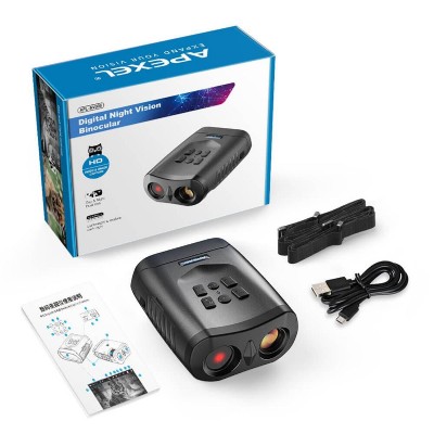 APEXEL ψηφιακά κιάλια APL-NV009 με νυχτερινή όραση, 5x/3x, 4K/2MP, μαύρα APEXEL ψηφιακά κιάλια APL-NV009 με νυχτερινή όραση, 5x/3x, 4K/2MP, μαύρα