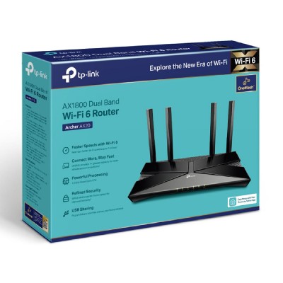 TP-LINK router Archer AX20, dual band, AC1800, WiFi 6, Ver. 2.0 TP-LINK router Archer AX20, dual band, AC1800, WiFi 6, Ver. 2.0
