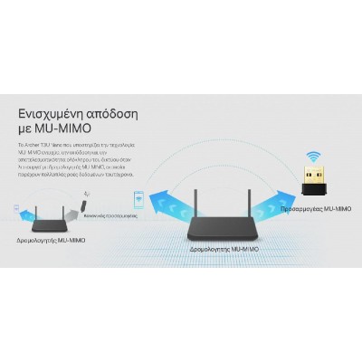 TP-LINK Wireless USB Adapter AC1300 Archer T3U Nano, MU-MIMO, Ver. 1.0 TP-LINK Wireless USB Adapter AC1300 Archer T3U Nano, MU-MIMO, Ver. 1.0