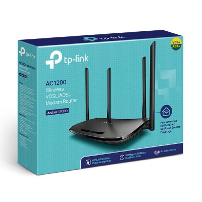 TP-LINK ασύρματο modem router Archer VR300, VDSL/ADSL, AC1200, Ver. 1.20 TP-LINK ασύρματο modem router Archer VR300, VDSL/ADSL, AC1200, Ver. 1.20