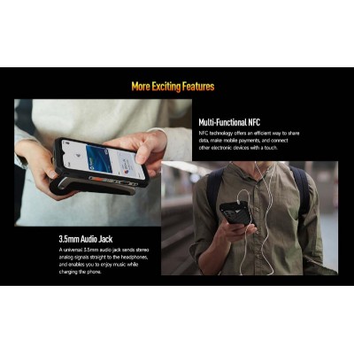 ULEFONE smartphone Power Armor 19, 6.58", 12/256GB, 9600mAh, μαύρο ULEFONE smartphone Power Armor 19, 6.58", 12/256GB, 9600mAh, μαύρο