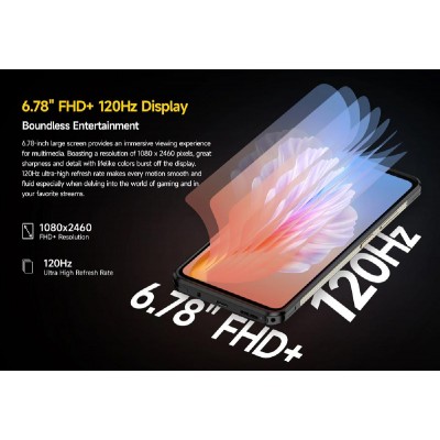 ULEFONE smartphone Armor 25T Pro, 6.78", 6/256GB, 5G, IP68/IP69K, μαύρο ULEFONE smartphone Armor 25T Pro, 6.78", 6/256GB, 5G, IP68/IP69K, μαύρο