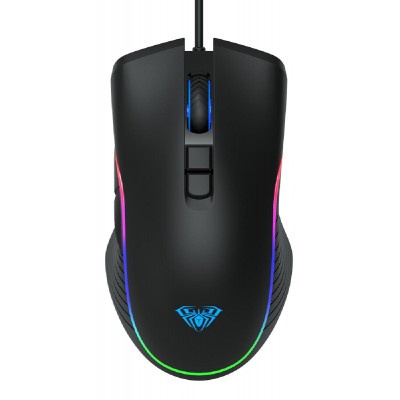 AULA ενσύρματο gaming ποντίκι Wind F806, 2400DPI, 7 πλήκτρα, RGB, μαύρο AULA ενσύρματο gaming ποντίκι Wind F806, 2400DPI, 7 πλήκτρα, RGB, μαύρο