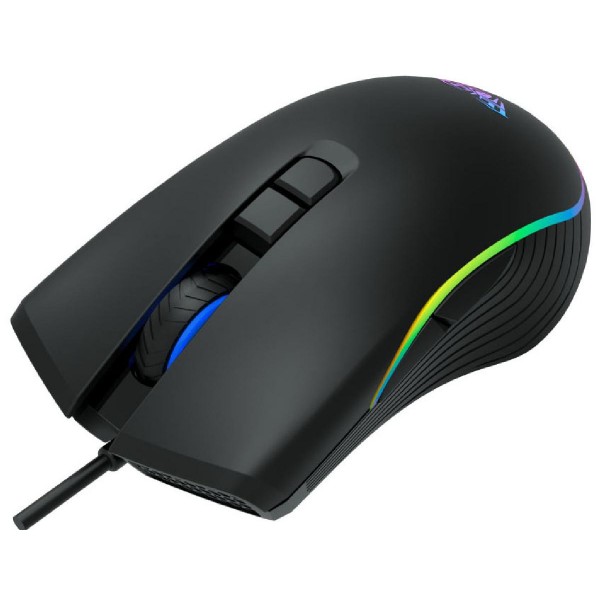 AULA ενσύρματο gaming ποντίκι Wind F806, 2400DPI, 7 πλήκτρα, RGB, μαύρο