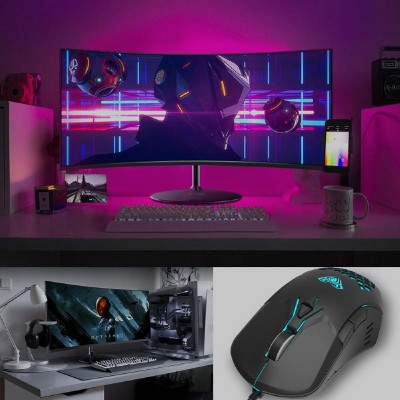 AULA ενσύρματο gaming ποντίκι Wind F809, 3200DPI, 7 πλήκτρα, RGB, μαύρο AULA ενσύρματο gaming ποντίκι Wind F809, 3200DPI, 7 πλήκτρα, RGB, μαύρο