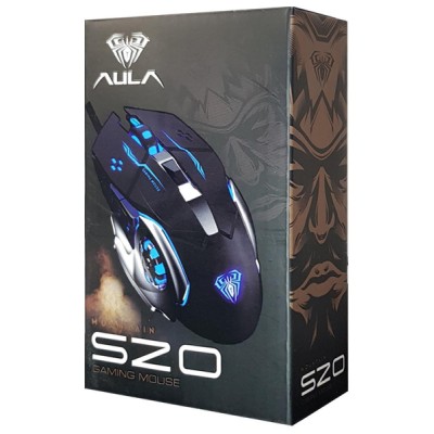 AULA ενσύρματο gaming ποντίκι Mountain S20, 2400DPI, 6 πλήκτρα, μαύρο AULA ενσύρματο gaming ποντίκι Mountain S20, 2400DPI, 6 πλήκτρα, μαύρο