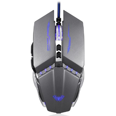 AULA ενσύρματο gaming ποντίκι Mountain S30, 2400DPI, 6 πλήκτρα, ασημί AULA ενσύρματο gaming ποντίκι Mountain S30, 2400DPI, 6 πλήκτρα, ασημί