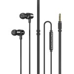 AWEI earphones με μικρόφωνο L1, 3.5mm, 1.2m, μαύρα