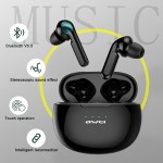 AWEI earphones με θήκη φόρτισης T15, True Wireless, μαύρα