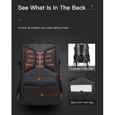 ARCTIC HUNTER τσάντα πλάτης B00387 με θήκη laptop 15.6", 26L, USB, γκρι ARCTIC HUNTER τσάντα πλάτης B00387 με θήκη laptop 15.6", 26L, USB, γκρι