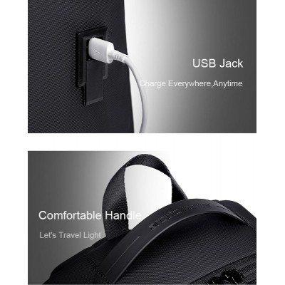 ARCTIC HUNTER τσάντα πλάτης B00554 με θήκη laptop 15.6", 20L, USB, γκρι ARCTIC HUNTER τσάντα πλάτης B00554 με θήκη laptop 15.6", 20L, USB, γκρι