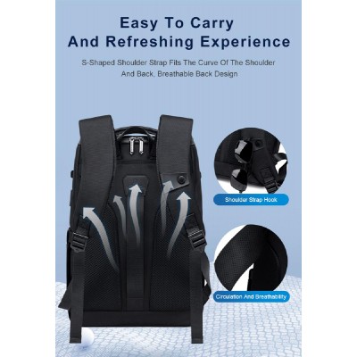 ARCTIC HUNTER τσάντα πλάτης B00675 με θήκη laptop 15.6", USB, 15L, γκρι ARCTIC HUNTER τσάντα πλάτης B00675 με θήκη laptop 15.6", USB, 15L, γκρι